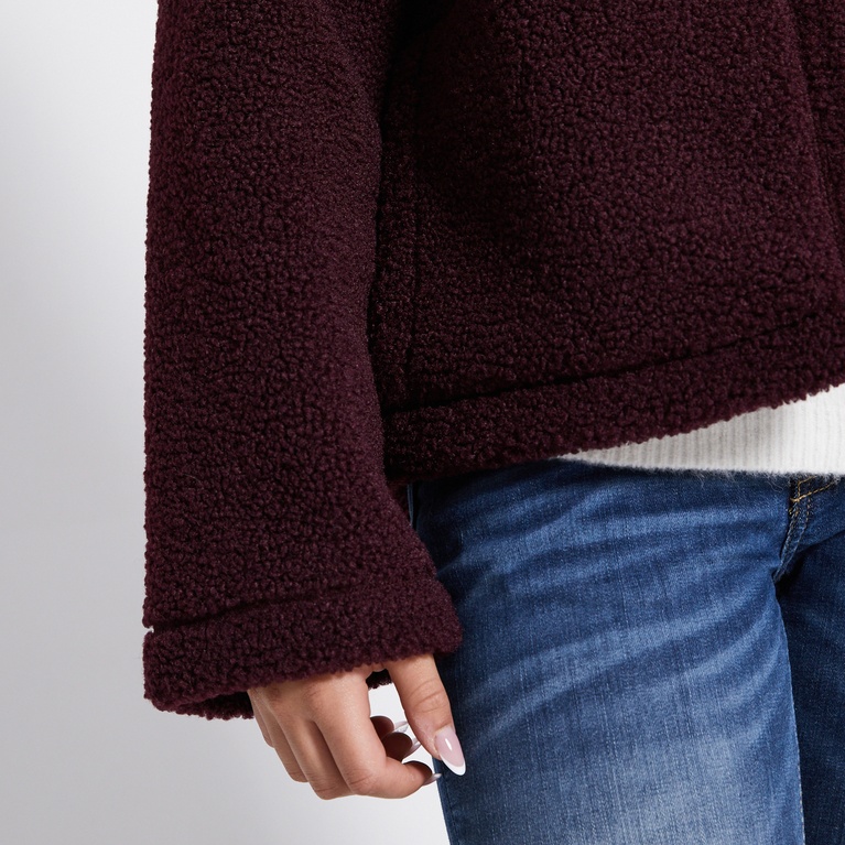 Pile jacket "Maxime star" Light Burgundy